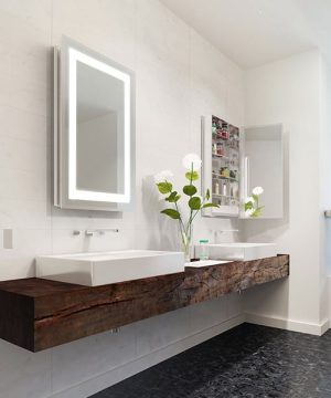 Ambiance Mirrored Cabinet by Electric Mirror
