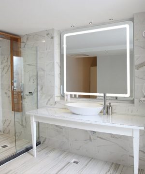 Aria LED Lighted Mirror Hero Image