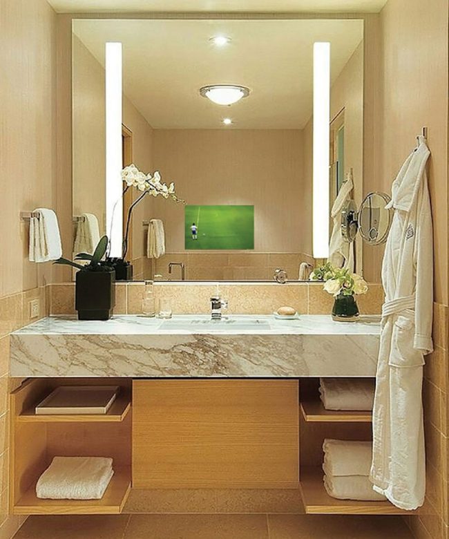 Fusion Lighted Mirror TV at the Four Seasons Seattle
