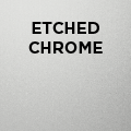 Etched Chrome Metal Frame